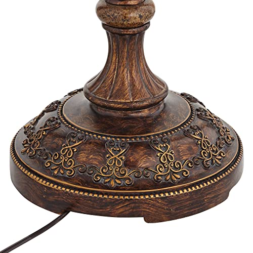 Barnes and Ivy Traditional Italian Floor Lamp Candelabra Style 4-Light 64.5" Tall Bronze Brown Gold Bell Shade