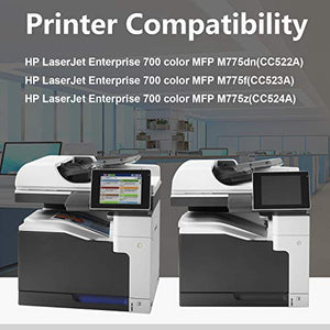 2 Cyan Cartridge 651A CE341A Remanufactured Toner Cartridge Replacement for HP Laserjet Enterprise 700 Color MFP M775dn(CC522A) M775f(CC523A) M775z(CC524A) Printer Ink Cartridge
