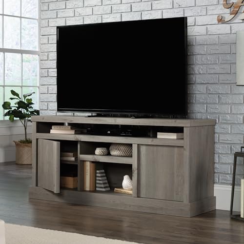 Sauder Cannery Bridge Credenza, Mystic Oak Finish, L: 59.76" x W: 16.54" x H: 26.89