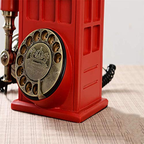 GagalU Retro Phone Booth Antique Fixed Telephone