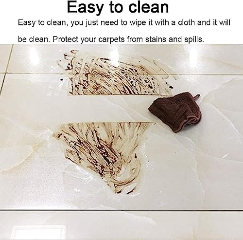 PHONME Clear Wood Floor Protector Mat, Transparent Carpet Chair Desk Mat, 1.5mm Waterproof Skid-Resistant (140 * 200cm)