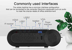 CZYNB Projector 2021 Upgraded Portable Video Projector, Multimedia Home Theater Movie Projector, Compatible with Full HD 1080P and 140'' Display Supported HDMI/VGA/USB/AV/Laptop