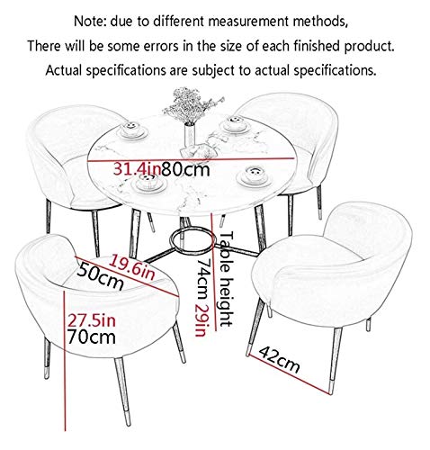 SYLTER Office Conference Table and Chair Set - Reception Coffee Table - Balcony Living Room Combination Table - Beauty Salon Reception Desk