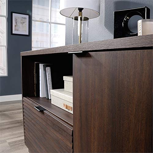 Sauder Englewood File Credenza, Spiced Mahogany Finish