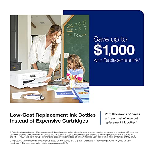Epson EcoTank ET-3830 Wireless Color All-in-One Cartridge-Free Supertank Printer with Scan, Copy, Auto 2-Sided Printing and Ethernet – The Perfect Printer for Productive Families