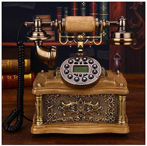 TEmkin Antique Carved Retro Telephone - European Villa Decor