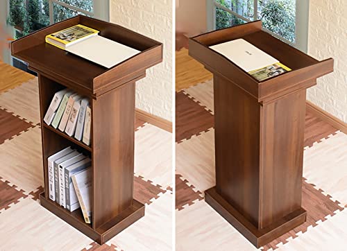CMYUN Solid Wood Lectern Podium Stand