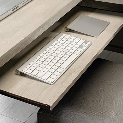 Sauder Costa L-Shaped Desk, L: 65.12" x W: 65.12" x H: 30.0", Chalked Chestnut