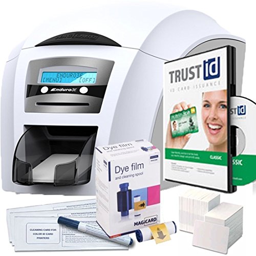 Magicard Enduro3e Dual Sided ID Card Printer & Supplies Package -Official Bundle