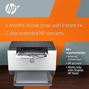 HP Laserjet M209dwe Wireless Black & White Printer, with Bonus 6 Months Free Instant Ink Through HP+ (6GW62E) (Renewed)
