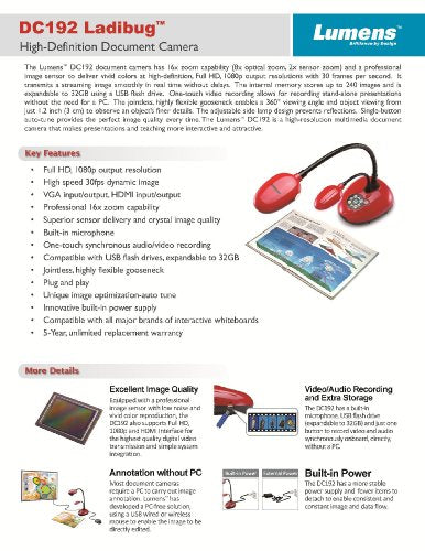Lumens DC192 Document Camera, Conditional Access Module