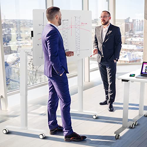 AVLT 50" Electric Standing Desk with Tilting Tabletop - Height Adjustable Whiteboard Desk