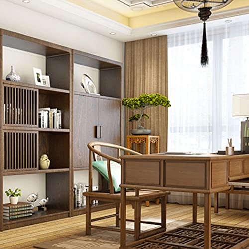HARAY New Chinese Style Bookshelf Combination Locker Office Study Bookcase Shelf (Color: B)