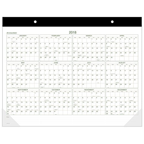 AT-A-GLANCE Desk Pad Calendar 2017, Monthly, Recycled, 21-3/4 x 17" (GG2500-00)