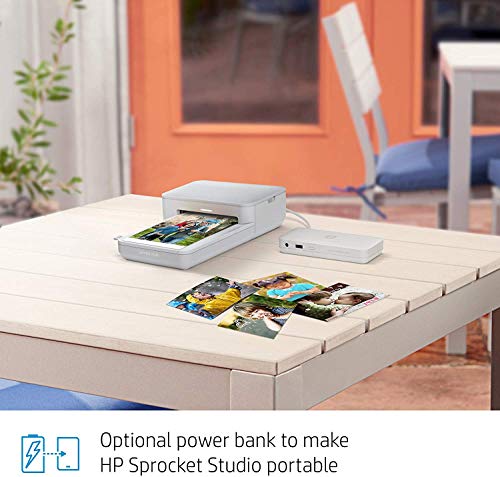 HP Sprocket Studio Photo Printer – Personalize & Print, Water-Resistant 4x6" Pictures (3MP72A)