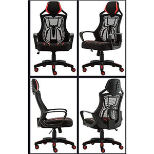 UsmAsk Adjustable High Back Gaming Chair - Black/Red Spiderman Office Chair