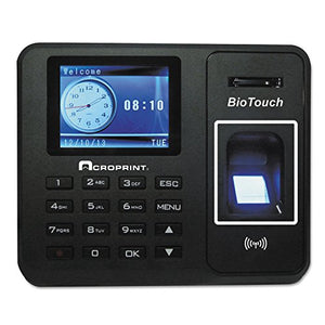 Acroprint BioTouch Self-Contained Automatic Biometric Fingerprint/Proximity Time Clock