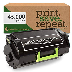 Print.Save.Repeat. Lexmark 621X Extra High Yield Remanufactured Toner Cartridge for MX711, MX810, MX811, MX812 [45,000 Pages]