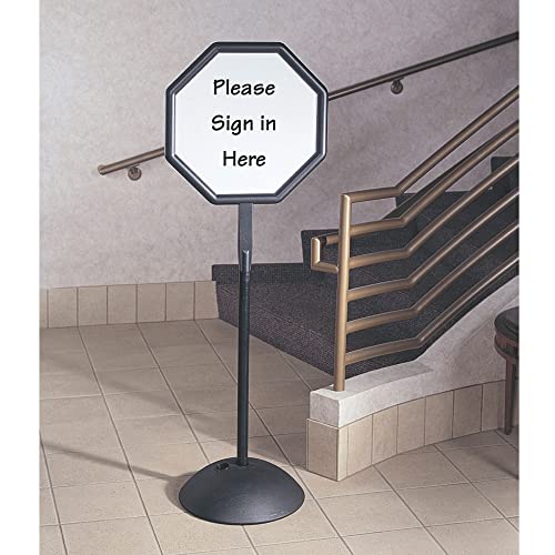 Safco Products 4118BL Write Way Octagon Message Board, Black