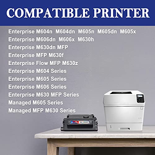 [6 Pack,Black] 81X | CF281X High Yield Compatible Toner Cartridge Replacement for HP Enterprise M604n M604dn M606x Flow MFP M630z M606 Series M630 MFP Managed M605 MFP M630 Series M630dn MFP Printer