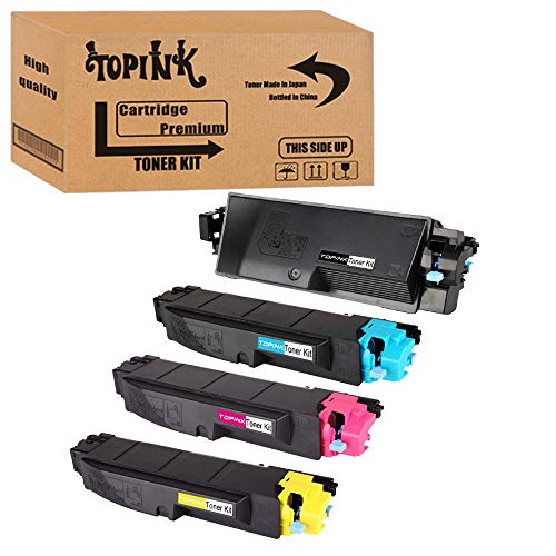 TopInk TK-5282 Replacement for Kyocera ECOSYS P6235cdn Printer Toner Cartridge High Yield-4 Pack(BK/C/M/Y)