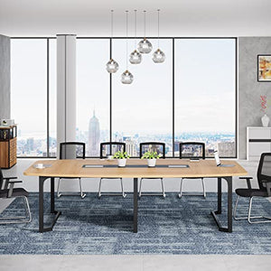 Tribesigns 8FT Conference Table, Large Modern Rectangular Meeting Table