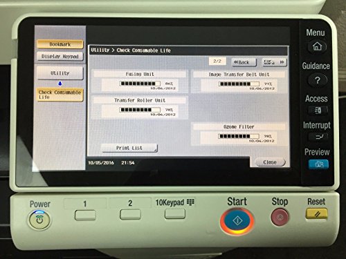 Konica Minolta Bizhub C224 Copier Printer Scanner Finisher Low 89k w/ 7k Color