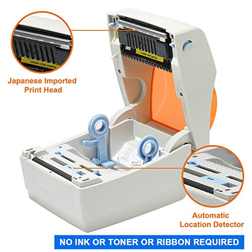 Comer Shipping Label Printer 4×6 -Commercial Direct Thermal Printer High Speed Barcode Label Maker Machine Compatible with Windows Mac Linux for Warehouse Ebay Amazon USPS FedEx DHL