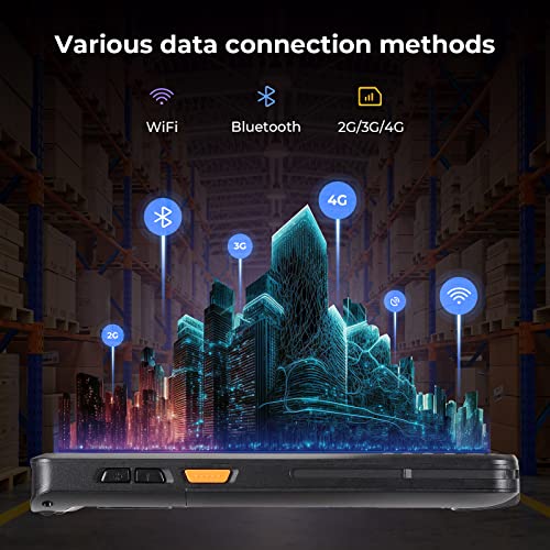 MUNBYN Android Barcode Scanner with Pistol, Android 11 SE4710 Zebra Scanner Engine, Handheld Computer, Inventory Scanner, Rugged 4G - 2Y Protection
