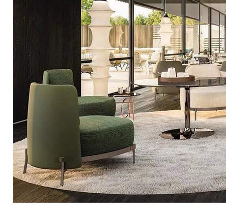 JINXIAOXIAO Conference Room Sofa, Comfortable and Soft, Coffee Shop/Hotel Lobby Reception Sofa, Office Area Reception Comfortable Sofa Chair, Green