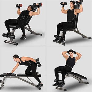 ZXNRTU Full Body Workout Weight Bench, Home Gym Workout Bench, Exercise Equipment for Home Workouts, Gym Equipment for Home, Adjustable Weight Bench, Strength Training Equipment