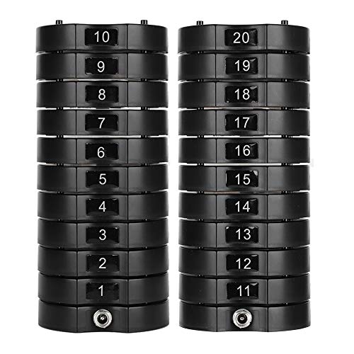 V BESTLIFE Restaurant Paging Beepers System with 1 Keypad Sender + 20 Coaster Pager Buzzer - Black