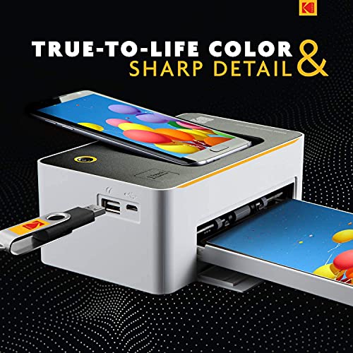 Kodak Dock Instant Portable 4x6 Photo Printer with 120-Pack Photo Sheets Bundle