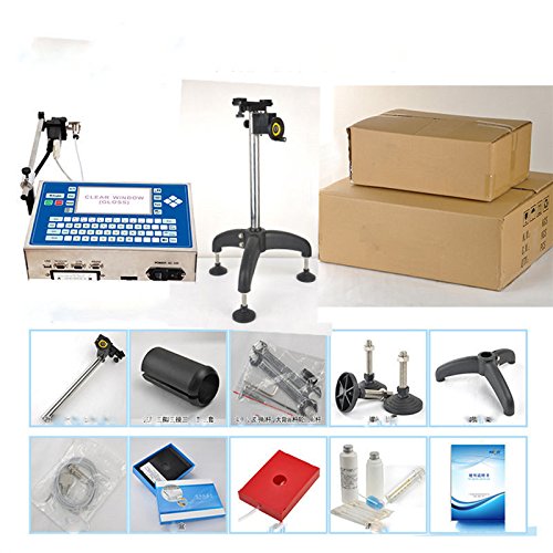 MXBAOHENG High Resolution Ink-Jet Printer Industrial Date Code Printing Machine for Plastic Products (110V)