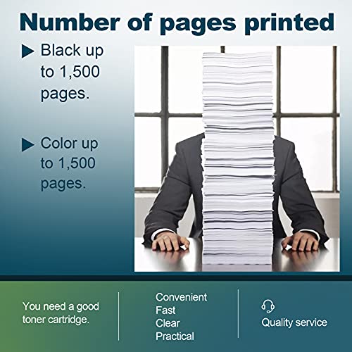 5-Pack C2325 Compatible C2310K0 C2310C0 C2310M0 C2310Y0 Toner Cartridge Replacement for Lexmark C2325dw C2535dw MC2640adwe MC2325adw MC2425adw MC2535adwe C2425dw Printer(2BK+1C+1M+1Y).