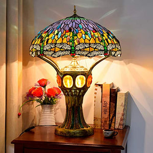 MaGiLL European Luxury Stained Glass Desk Lamp