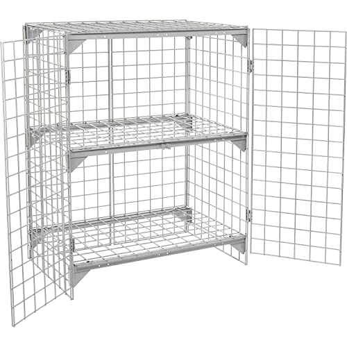Global Industrial Wire Mesh Security Cage 36"W x 24"D x 48"H