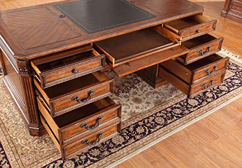 Parker House - Grand Manor Granada Double Pedestal Executive Desk - PAH-GGRA-9080-3-CL