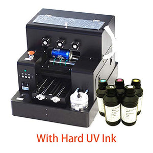 UV Printer A4 Size UV Flatbed Printer for Bottle, Phone Case, Lighter, TPU, PVC, Metal, Wood