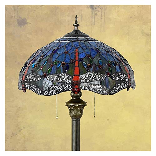 EESHHA European Style Glass Art Floor Lamp