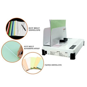 None Thermal Binding Machine, Medium Duty Universal System, 1-50mm Binding Thickness, Infrared Light Detecting Hot Melt Con