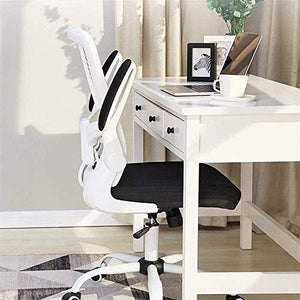 KouRy Ergonomic Office Gaming Chair with Lumbar Support - White