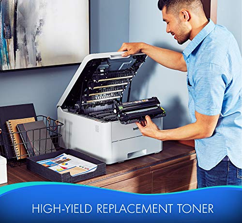 Brother HL-L3210C USB & Wireless Digital Color Laser Printer for Home Business Office - Single-Function: Print Only - 19 ppm, 600 x 2400 dpi, 250-Sheet Large Capacity, Tillsiy USB Printer Cable