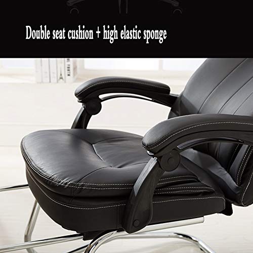 LJFYXZ Racing Gaming Computer Office Chair Home boss Chair 180° Large Angle Reclining Comfortable headrest Double backrest Lift Chair Load-Bearing 250kg Black