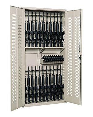 Datum Storage Argos Hinged Door Weapons Cabinet - Holds 24 Rifles & 10 Pistols, 84", Stealth