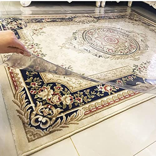 ZHOUHONG Desk Chair Mat 2mm PVC Non-Slip Transparent Floor Protector - Multiple Sizes