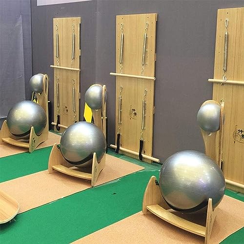 NUNETH Wooden Fitness Yoga Ball Chair for Adults, Ergonomic Rupture-Proof Balance Chair