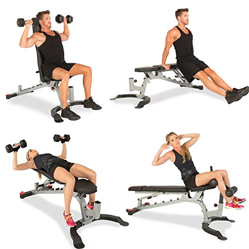 Fitness Reality X-Class 1500 lb Light Commercial Utility Weight Bench with Detachable Leg Lock Down