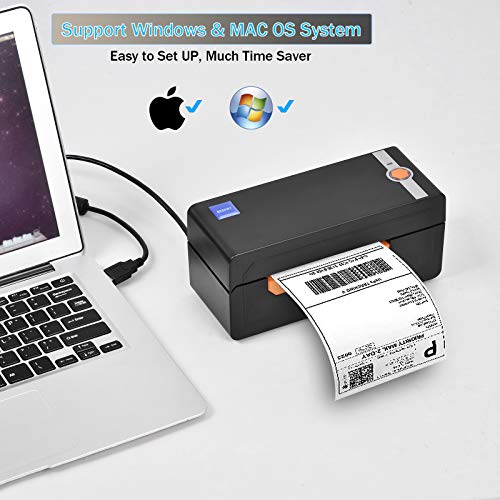 OIEXI Shipping Label Printer 4x6, High Speed Direct USB Thermal Barcode 4×6 Label Marker Writer Machine with Label Holder, Compatible with Ebay, Amazon, DHL, FedEx, UPS, Shopify, Etsy