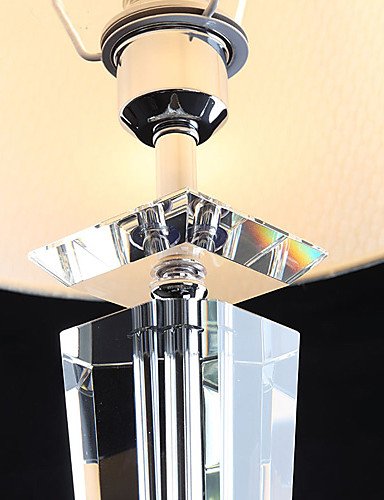 SSBY Modern Concise K9 Crystal Table Lamp Flax Shade , 110-120v